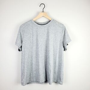 Shein Gray Basic Short Sleeve Tee